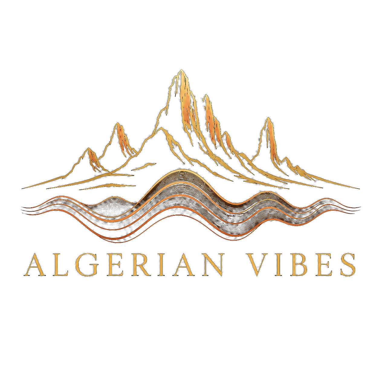 Algerian Vibes primary logo, transparent background (PNG)