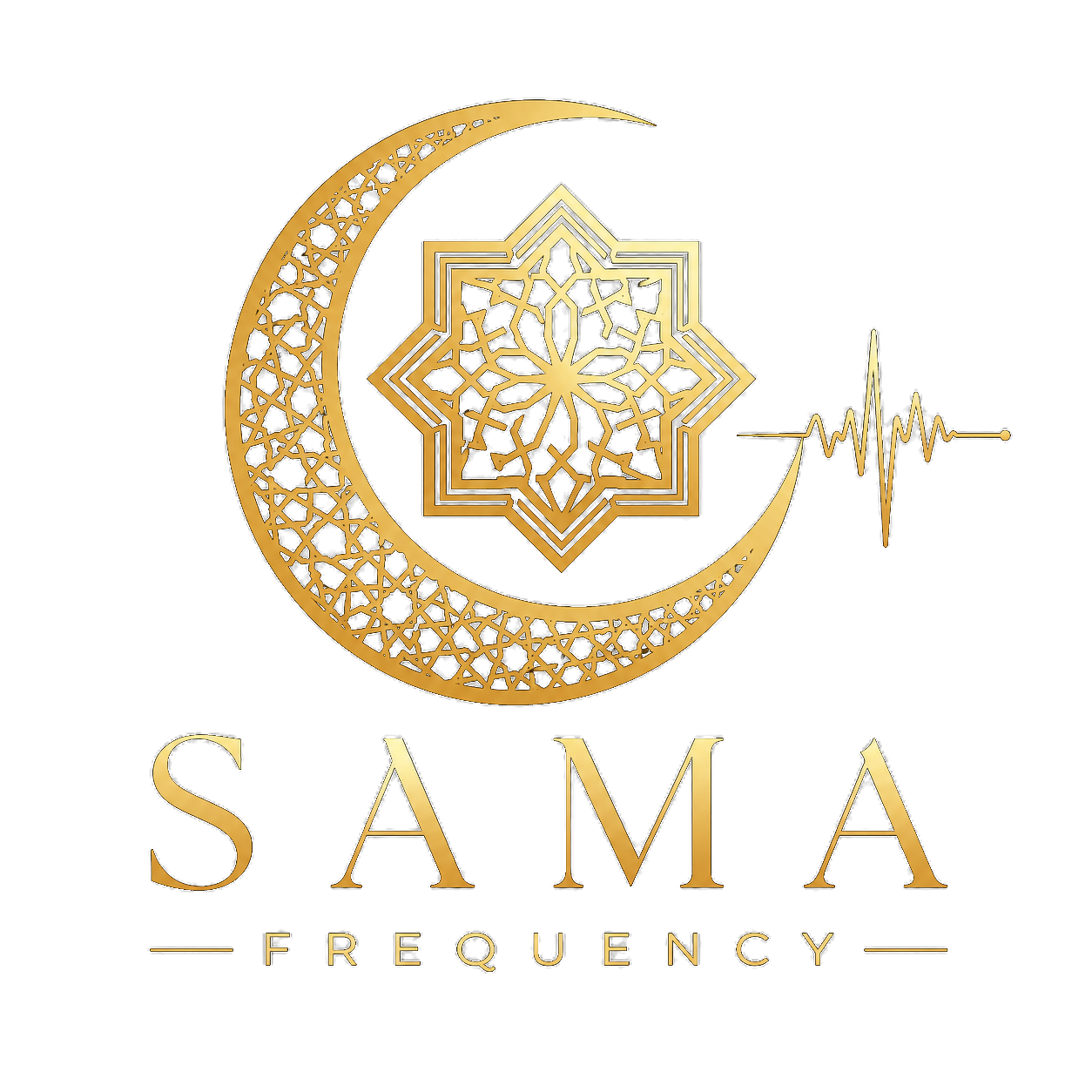 Sama Frequency primary logo, transparent background (PNG)