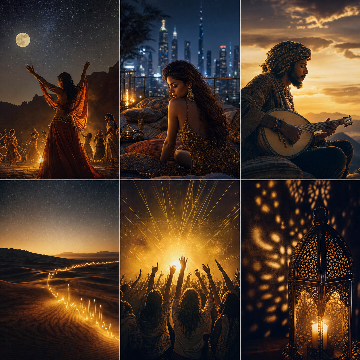 Sama Frequency visual direction moodboard (PNG)